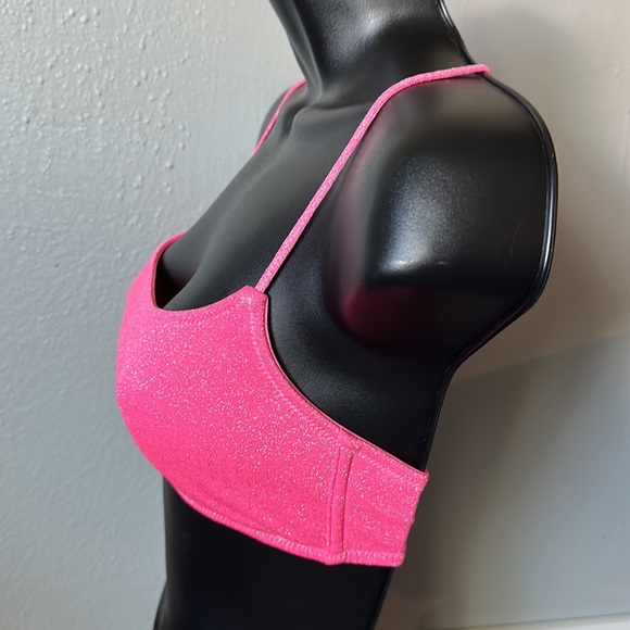 Pink sparkle bathing suits tops only - Picture 4 of 6